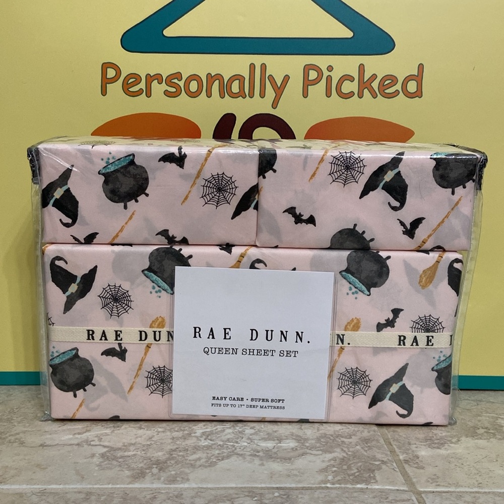 Rae Dunn TOLLE & TROUBLE Queen Sheet Set